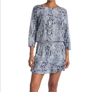 SOFT JOIE Arryn B Snake Print Mini Dress